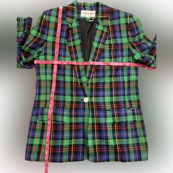 Vintage JH Collectibles Plaid Blazer Jacket - Picture 5 of 8
